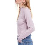 Free People  Womens Ruffled Pullover Sweater in Lilac Photo 10