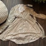 Club L  Silver Maternity Front Sequin Mini Dress Photo 1