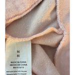 Bebe  Bling Sparkle Hoodie Pink Terry Cloth Full Zip Close Size Medium Y2K Photo 3