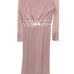 Julia Jordan CDO‎  Women Size S Dress Pink Long Sleeve Mesh Dress Neck Formal Photo 6