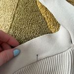 Babaton Aritzia Sculpt Knit Criss Cross Crop Tank Top Off White Size 2XS See Pic Photo 1