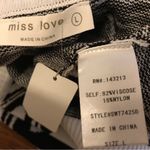Miss Love Sleeveless knitted tops white and black size L Photo 9