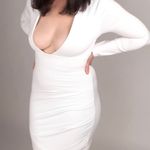 Pink Low Cut Dress Size M Photo 3