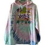 Nickelodeon Rugrats Tie-Dye HOODIE Multicolor Soft Kangaroo Pocket SZ XL #1302 Photo 0