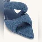 JW Pei Blue Pointed-Toe Mules with Twisted Bands Photo 4