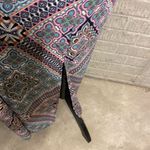 GILLI Womens Navy Print Sleeveless Surplice 2fer Shay Maxi Dress Size Small Black Photo 2