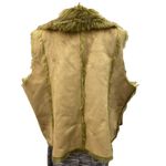 Capri Women's Olive Green Suede and Faux Fur Vest Size XL SKU 1087 Photo 1