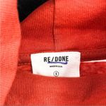 RE/DONE  Orange Striped Mock Neck Long Sleeve Shirt Top Small Photo 2