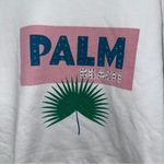 Alla Berman Palm Beach Boyfriend Sweatshirt rhinestone graphic pullover crewneck Pink Size M Photo 1