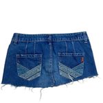 American Eagle Y2K Vintage Denim Micro Mini Skirt Size 4 Photo 3
