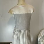 Women's Grey Striped Babydoll Tank Top Size Medium Photo 1