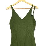 n:philanthropy Dress Green Sleeveless V-Neck Knit Stretchy Midi Length Small Photo 2