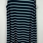 J.Jill Wearever Dress M Navy Striped Sleeveless Knit Shift Minimalist Preppy Blue Size M Photo 0