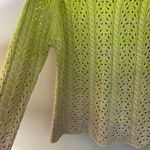 Kerisma 90s Open Knit Green Ombré Sweater Large Whimsical Artsy Festival Y2K Photo 2