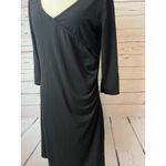 Royal Robbins Dress Medium Monroe Faux wrap Standard Fit Black Stretch Outdoors Photo 5