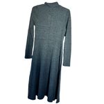 ZARA Heather Green Soft Knit Sweater Dress With Bow size M NWT Photo 7