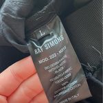 RAF SIMONS • Solid Black Cotton Wide Leg Denim Elastic Waist Pants Jeans Size L Photo 8