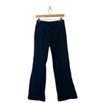 Banana Republic Express Stretch Tailored Wide Leg Trousers Womens 1/2R Black Wool Blend Corpcore Photo 1