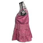 ZARA  Collection Eyelet Teired Pink Babydoll Blouse Y2k Coquette Preppy Beach L Photo 2