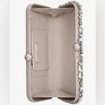 I.N.C. East West Embellished Small Minaudiere in Silver Metallic, NWT Photo 2