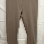 Fabletics  women's tan powerhold tummy control stretch athletic active leggings L Photo 0