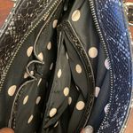 Anne Klein  shoulder bag black silver faux animal print purse size medium Photo 8