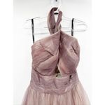 Mac Duggal 20376 Charcoal Ombre Glitter Halter Neck Ballgown Size 6 NEW Photo 3