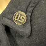 BB Dakota  Military Black Bomber Jacket with Pockets and Stripes Patches Womens M Photo 6