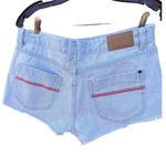 Element Denim size 28 100% cotton embroidered pockets shorts. Red Photo 2