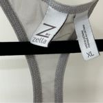 Zella Z by Silver Gray Mesh Racerback Tank Top, Size Extra Large Photo 2