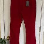 st. john's bay  Vibrant Red Flare Corduroy Pants Photo 0
