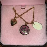 Juicy Couture Retro  Pam & Gela Puffy Heart Juicy Crown Silver Crystal Necklace Photo 3