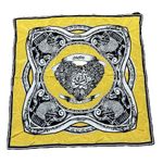 DKNY Vintage  Silk Scarf True Love 34x34 Y2K Quiet Luxury Floral Heart Romantic Photo 0