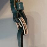 Cole Haan Cole Hann Stunning Teal Vegan Leather Bag with Braided handles & Gold Hardware Photo 11