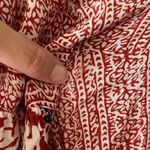 Free People Rouge open cardigan floral Balloon Sleeve Top Red XS Photo 5