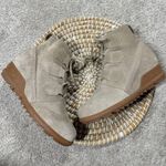 Sorel Women’s Evie Lace-Up Waterproof Suede Ankle Bootie Casual in Beige 7.5 Photo 2