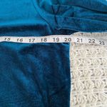 Joie  Velvet Mock Neck Long Sleeve with Diamond Tassel Trim | Teal Photo 4