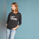 Sol Angeles  La Femme Anthropologie Sweatshirt Graphic S Crewneck Photo 4