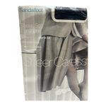 Vintage JCPenney Pantyhose Sheer Caress Sandalfoot Queen Short Navy Blue 1 Pair Photo 1
