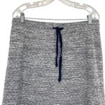 Woolworths Cotton Navy Stripe Drawstring Midi Skirt Size L Photo 1