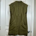 Anthropologie Daily Practice by  Meru Zip-Front Mini Dress Olive Size Large EUC Photo 2