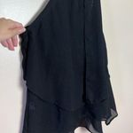 Shilla CLEARANCE! Black Ruffle Tiered Top Size L Like New Photo 3