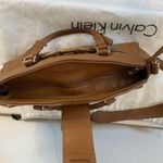 Calvin Klein Tan Leather Crossbody Purse Photo 5