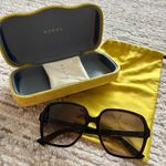 Gucci Authentic Dark Tortoiseshell Large Rectangular Frame Sunglasses GG1189S Photo 1