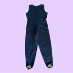 Vintage 90s One Piece Fleece Jumpsuit 🔥 Black Size L Photo 3