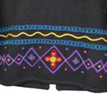 Doncaster  Sport Women's Embroidered Wool Cardigan Colorful‎ Button Up Sweater LG Photo 3