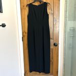 Maggy London Petites Maxi Dress 10 Black Sleeveless Embroidered Sequins Floral Photo 2