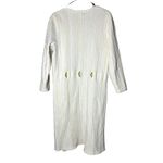 Vintage Cream Chunky Knit Long Duster Cardigan Size undefined Photo 5