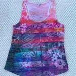 Delia*s tank top sz L summer tropical y2k Hawaii whimsical lightweight Purple Size L Photo 0