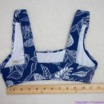 NEW Seea x Free People Georgia Gaia bikini top navy floral, XS Blue Photo 2